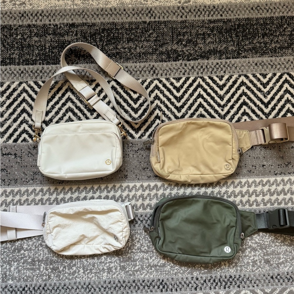 lululemon athletica Crossbody Bag Set - Cream, Tan, Green